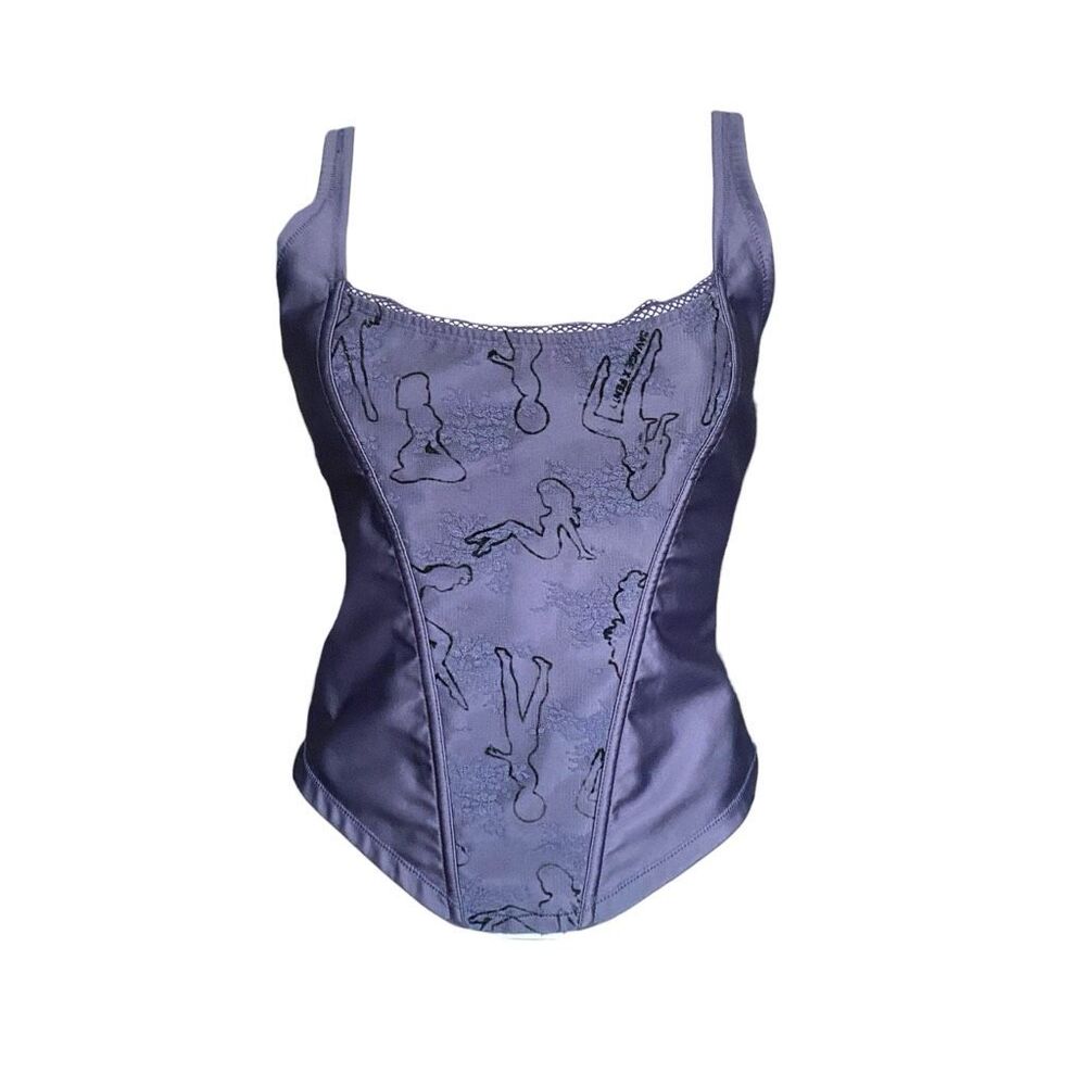 lace + velvet lace-up corset